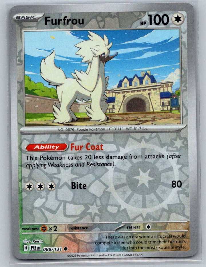 Furfrou Reverse Holo Common SV: Prismatic Evolutions 088/131 NM