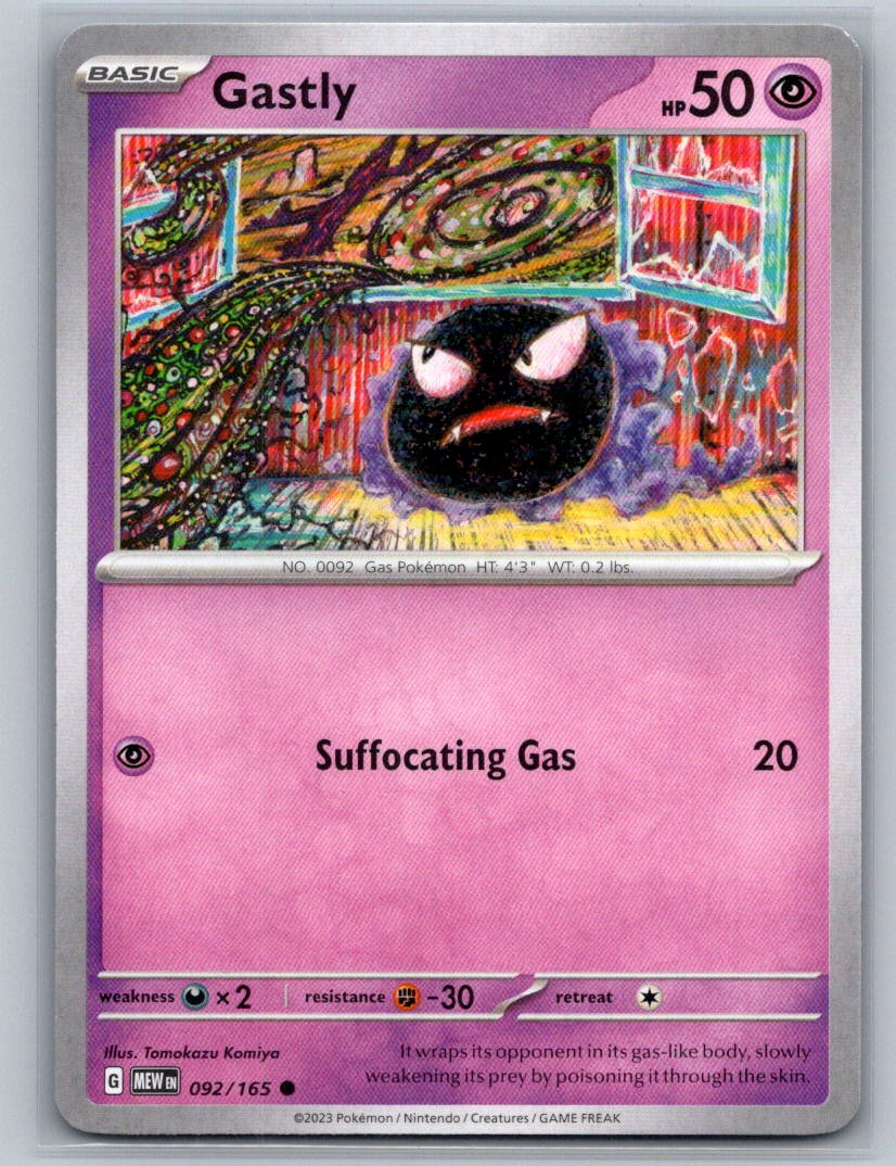 Gastly Common SV: Scarlet & Violet 151 092/165 NM