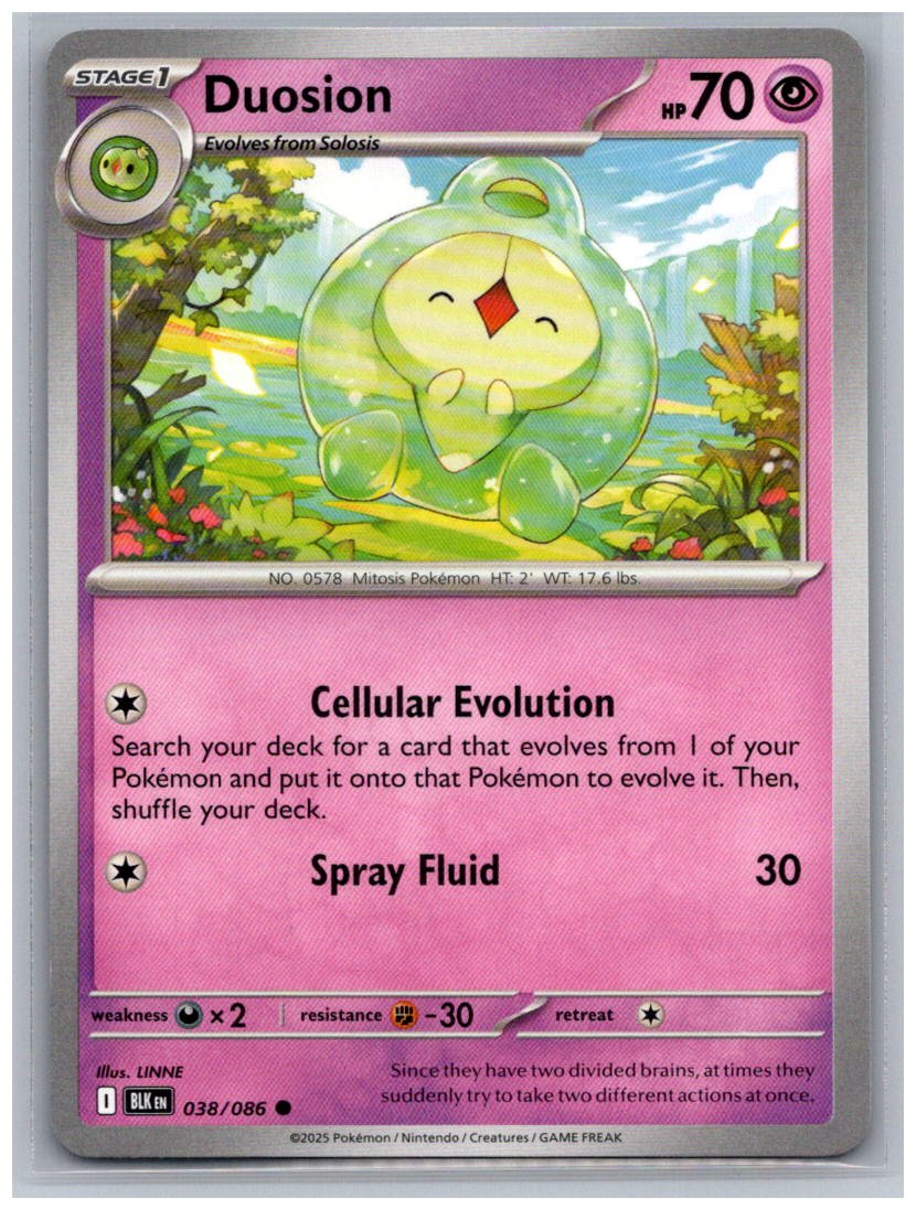 Duosion Common SV: Black Bolt 038/086 NM