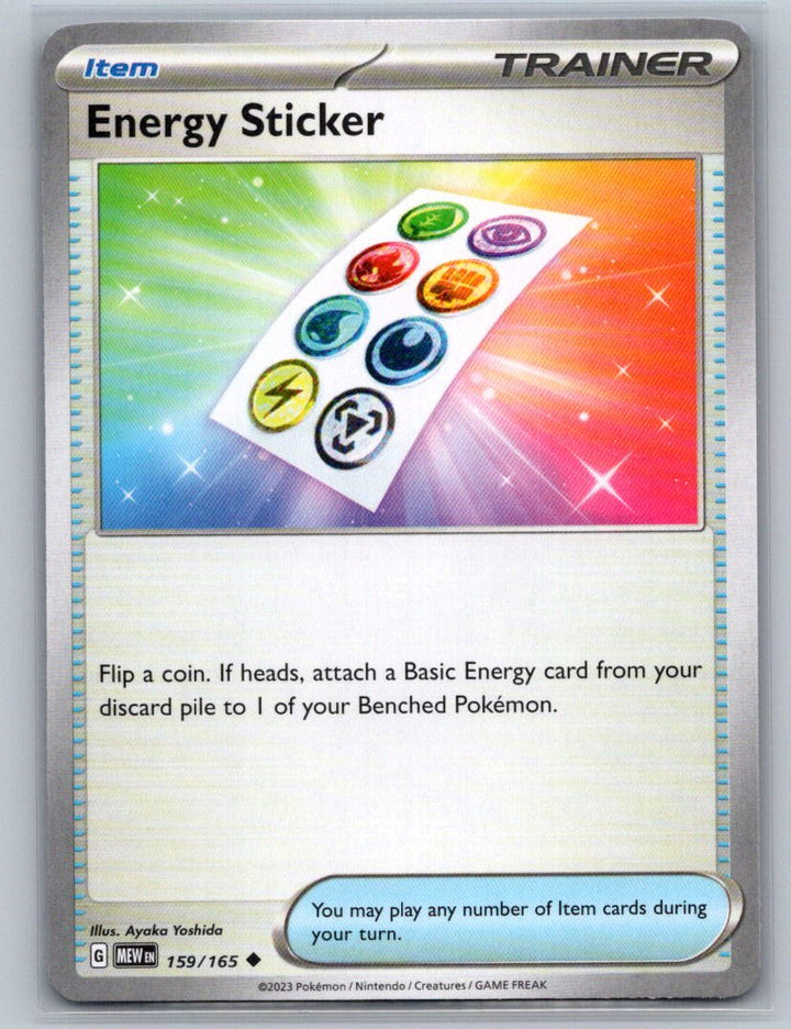 Energy Sticker Uncommon SV: Scarlet & Violet 151 159/165 NM
