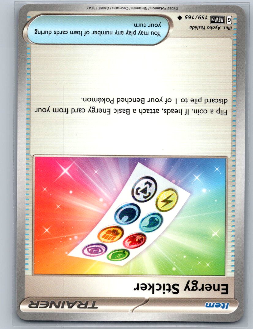 Energy Sticker Uncommon SV: Scarlet & Violet 151 159/165 NM