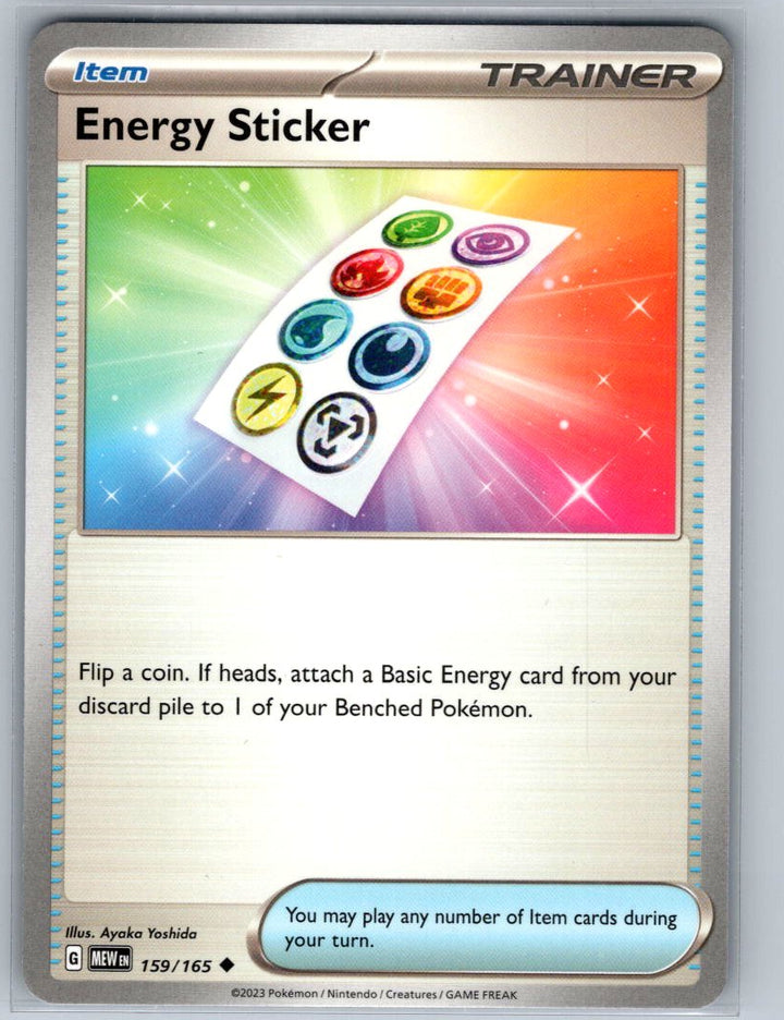 Energy Sticker Uncommon SV: Scarlet & Violet 151 159/165 NM