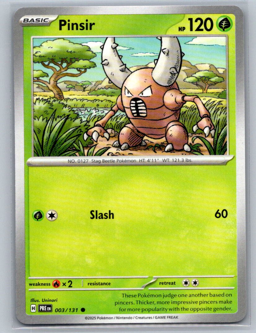 Pinsir Common SV: Prismatic Evolutions 003/131 NM