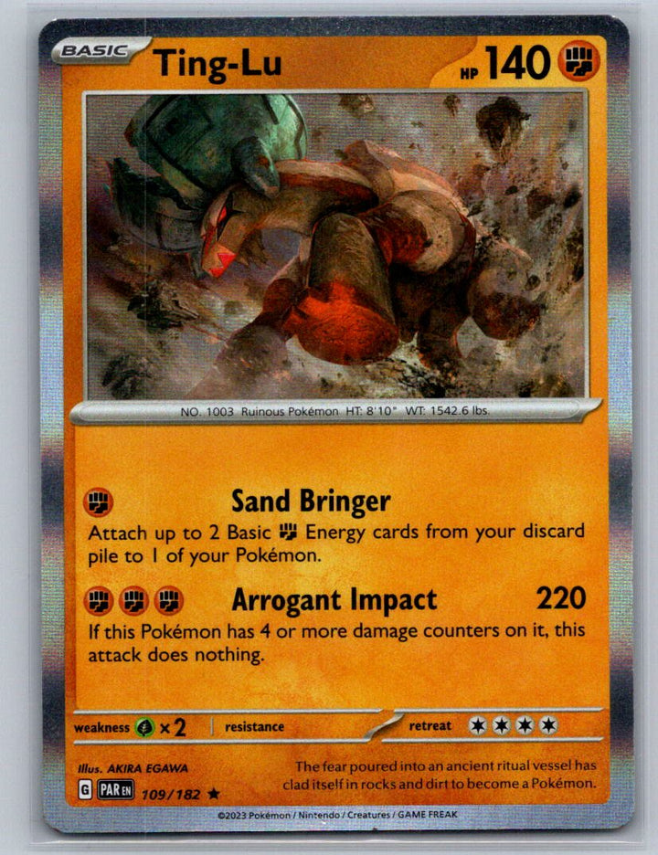 Ting-Lu Holo Rare SV04: Paradox Rift 109/182 NM