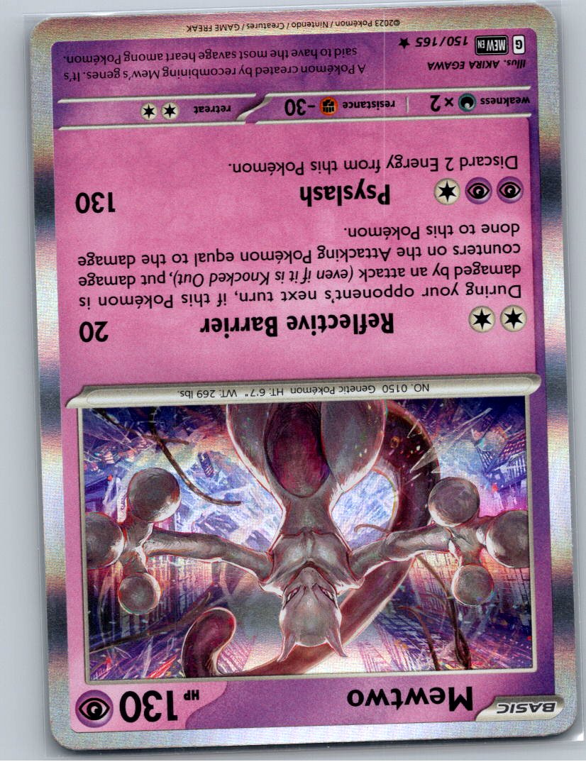 Mewtwo Holo Rare SV: Scarlet & Violet 151 150/165 NM