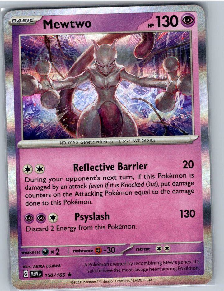 Mewtwo Holo Rare SV: Scarlet & Violet 151 150/165 NM