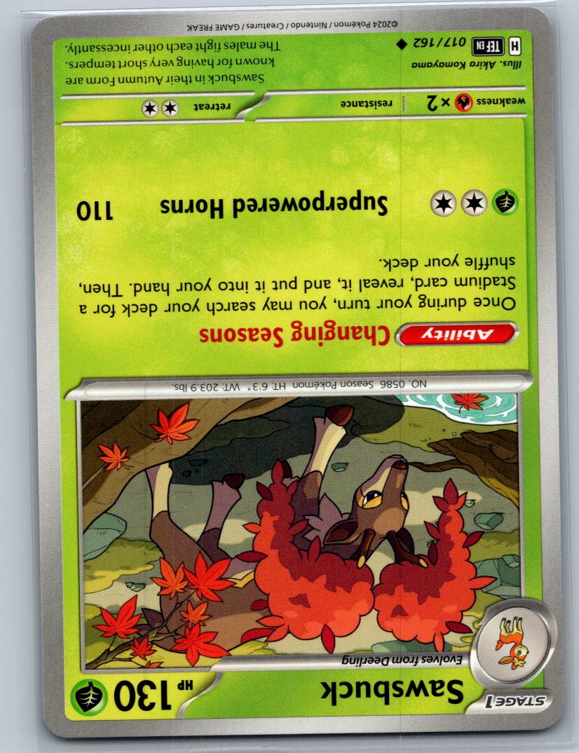 Sawsbuck Uncommon SV05: Temporal Forces 017/162 NM