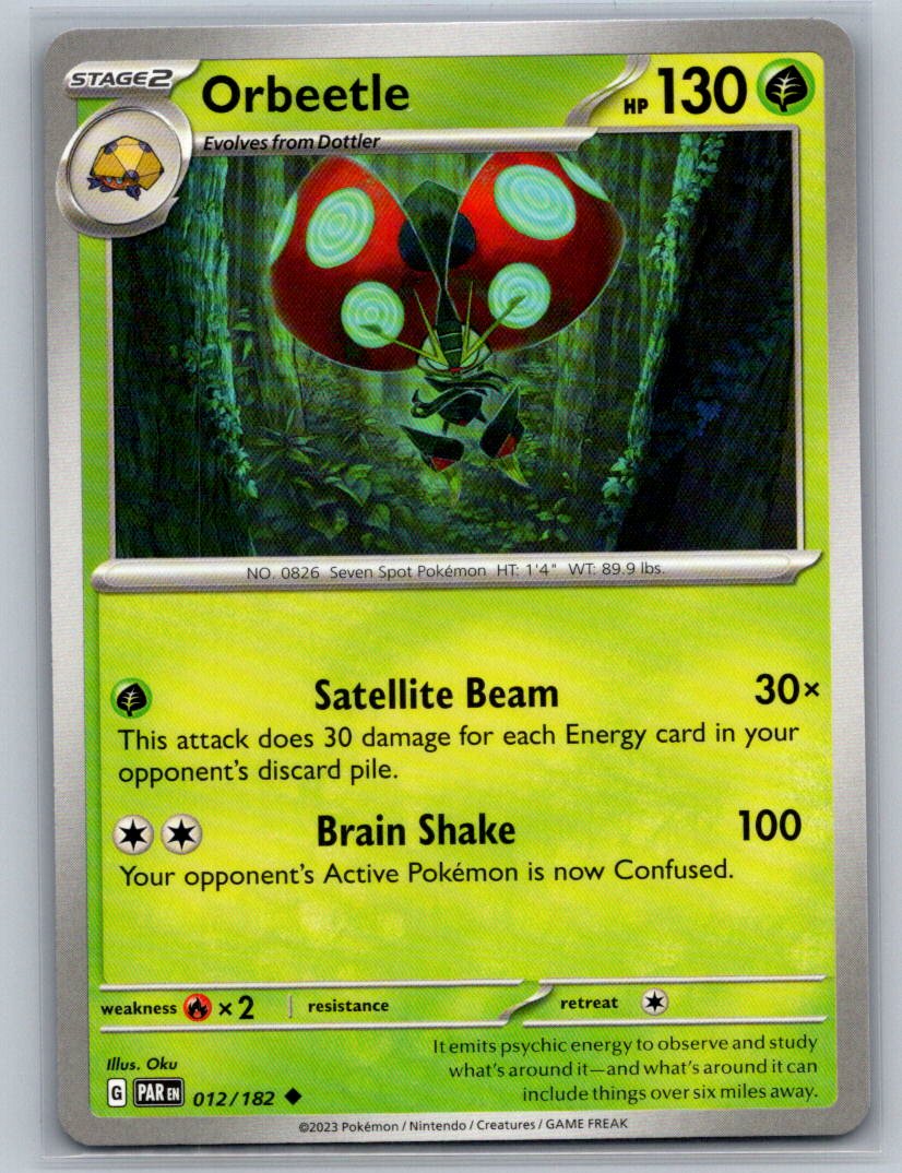 Orbeetle Uncommon SV04: Paradox Rift 012/182 NM