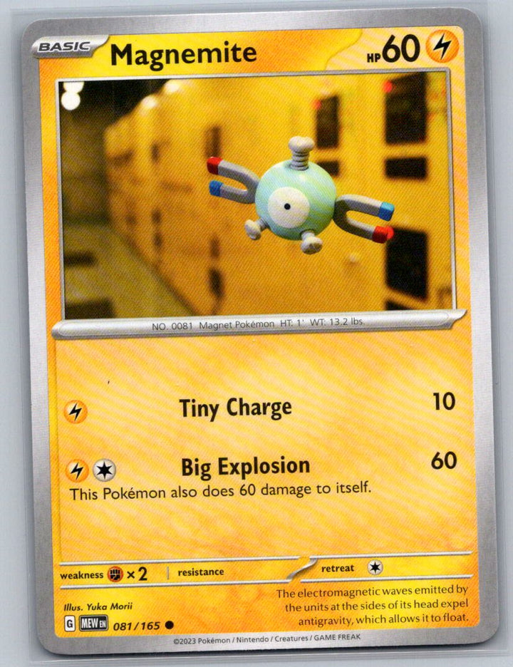 Magnemite Common SV: Scarlet & Violet 151 081/165 NM