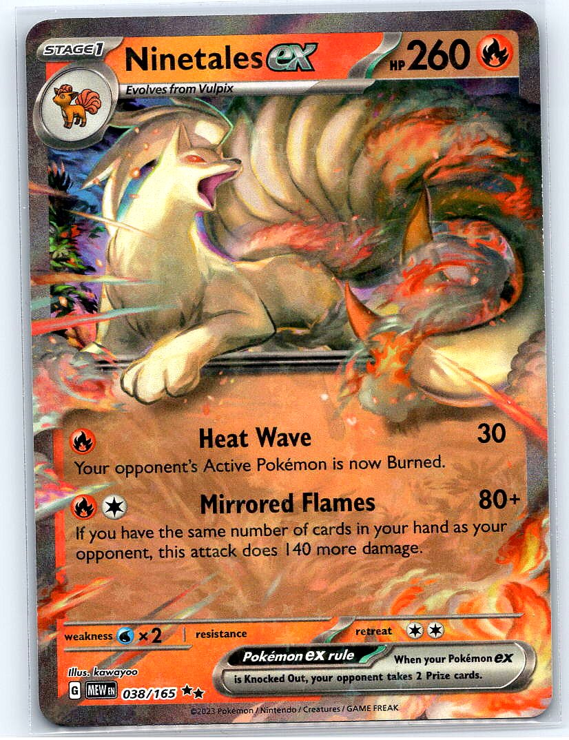 Ninetales ex Holo Double Rare SV: Scarlet & Violet 151 038/165 NM