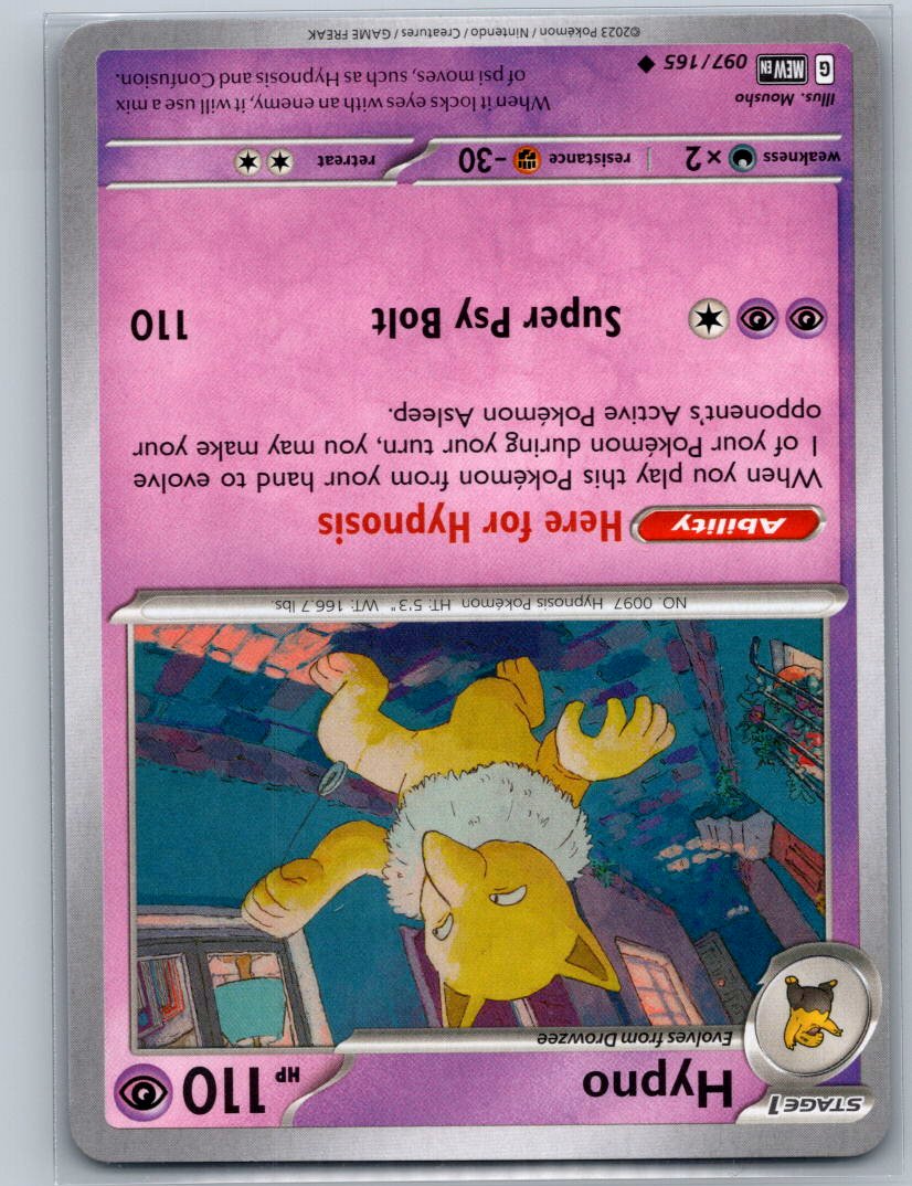 Hypno Uncommon SV: Scarlet & Violet 151 097/165 NM