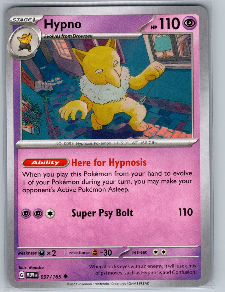 Hypno Uncommon SV: Scarlet & Violet 151 097/165 NM