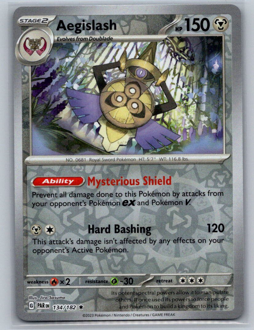Aegislash - Reverse Holo Rare SV04: Paradox Rift 134/182 NM