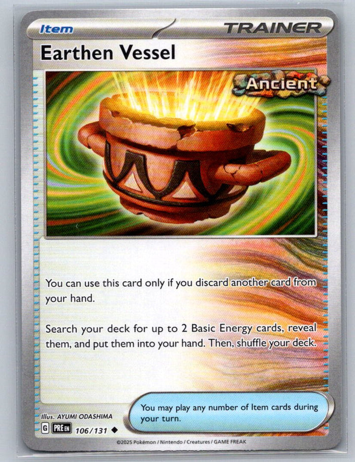 Earthen Vessel Reverse Holo Uncommon SV: Prismatic Evolutions 106/131 NM