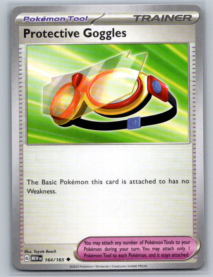 Protective Goggles Uncommon SV: Scarlet & Violet 151 164/165 NM