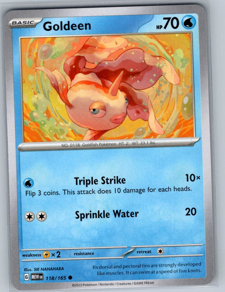 Goldeen Common SV: Scarlet & Violet 151 118/165 NM