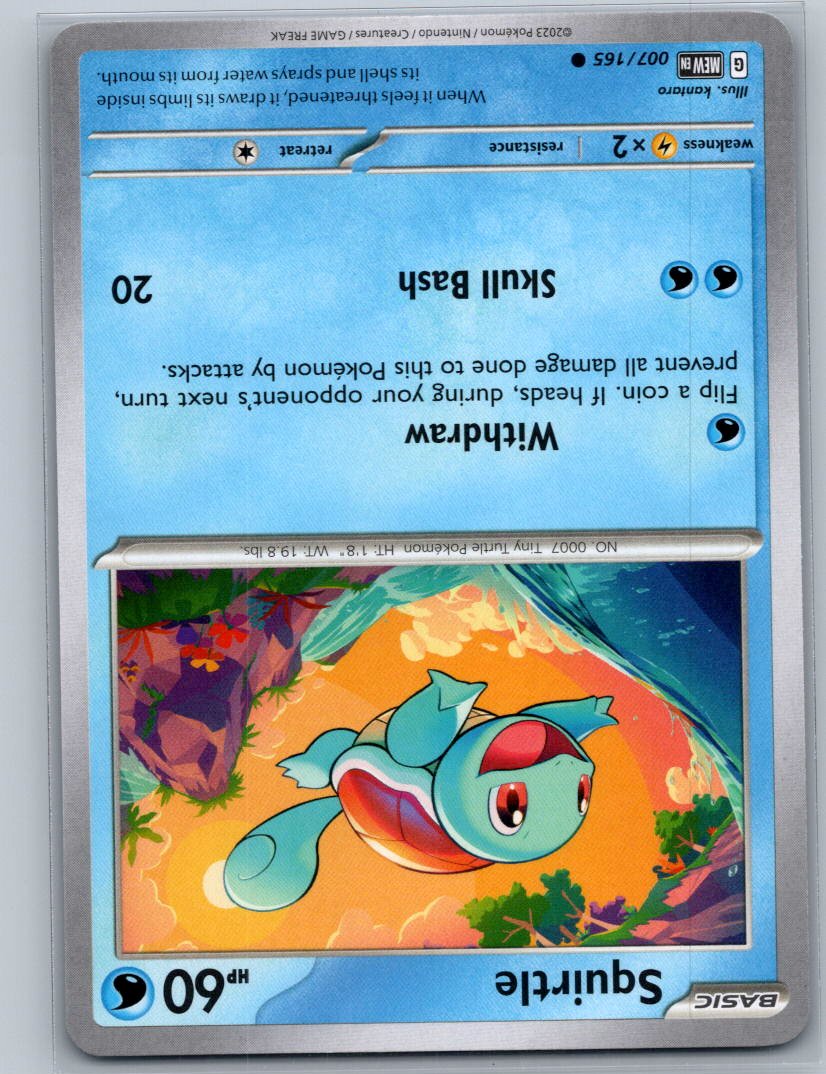 Squirtle Common SV: Scarlet & Violet 151 007/165 NM