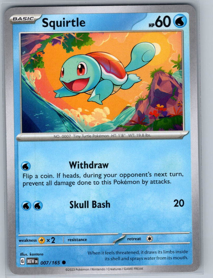 Squirtle Common SV: Scarlet & Violet 151 007/165 NM