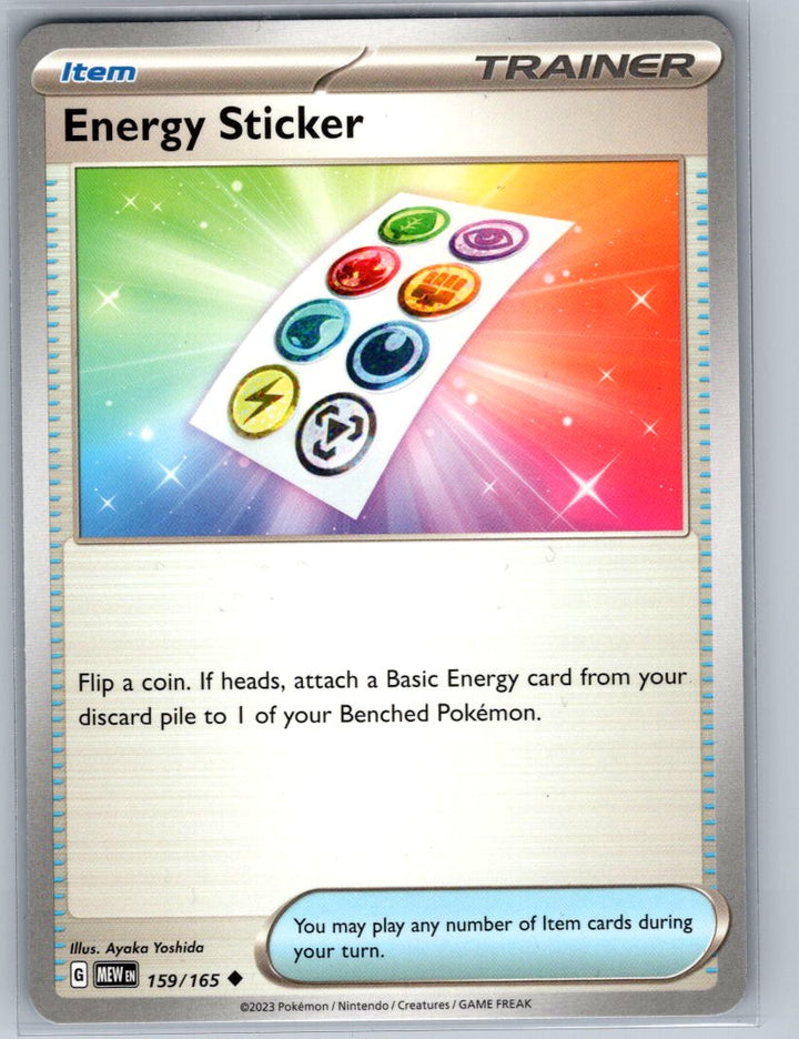 Energy Sticker Uncommon SV: Scarlet & Violet 151 159/165 NM