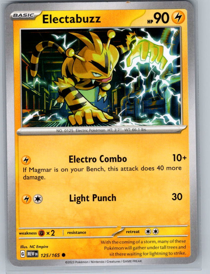 Electabuzz Common SV: Scarlet & Violet 151 125/165 NM