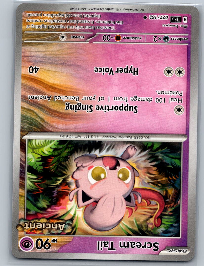 Scream Tail Reverse Holo Uncommon SV05: Temporal Forces 077/162 NM