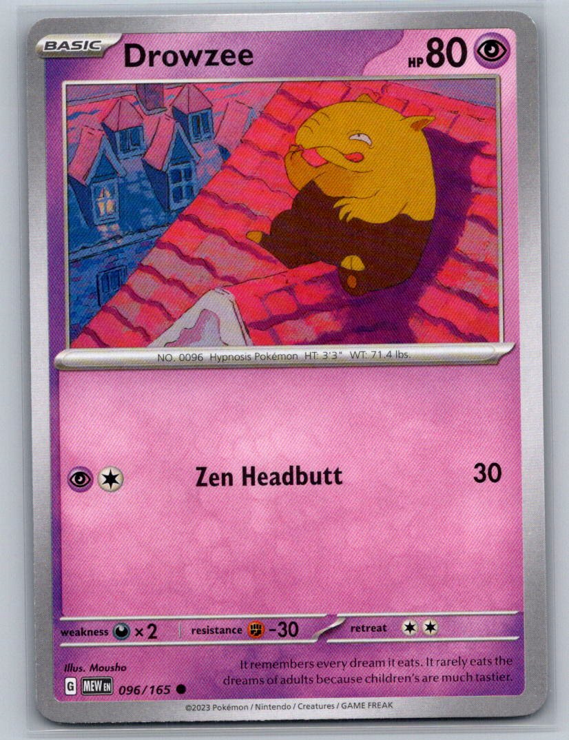 Drowzee Common SV: Scarlet & Violet 151 096/165 NM