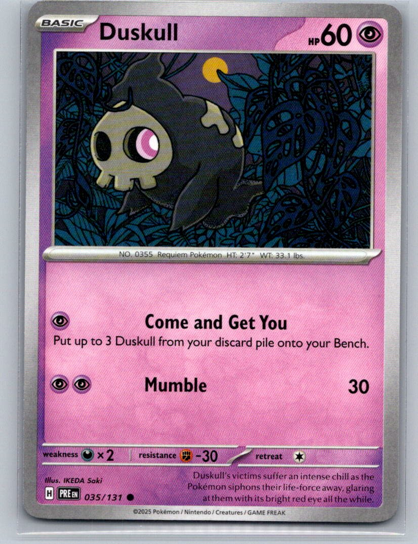Duskull Common SV: Prismatic Evolutions 035/131 NM