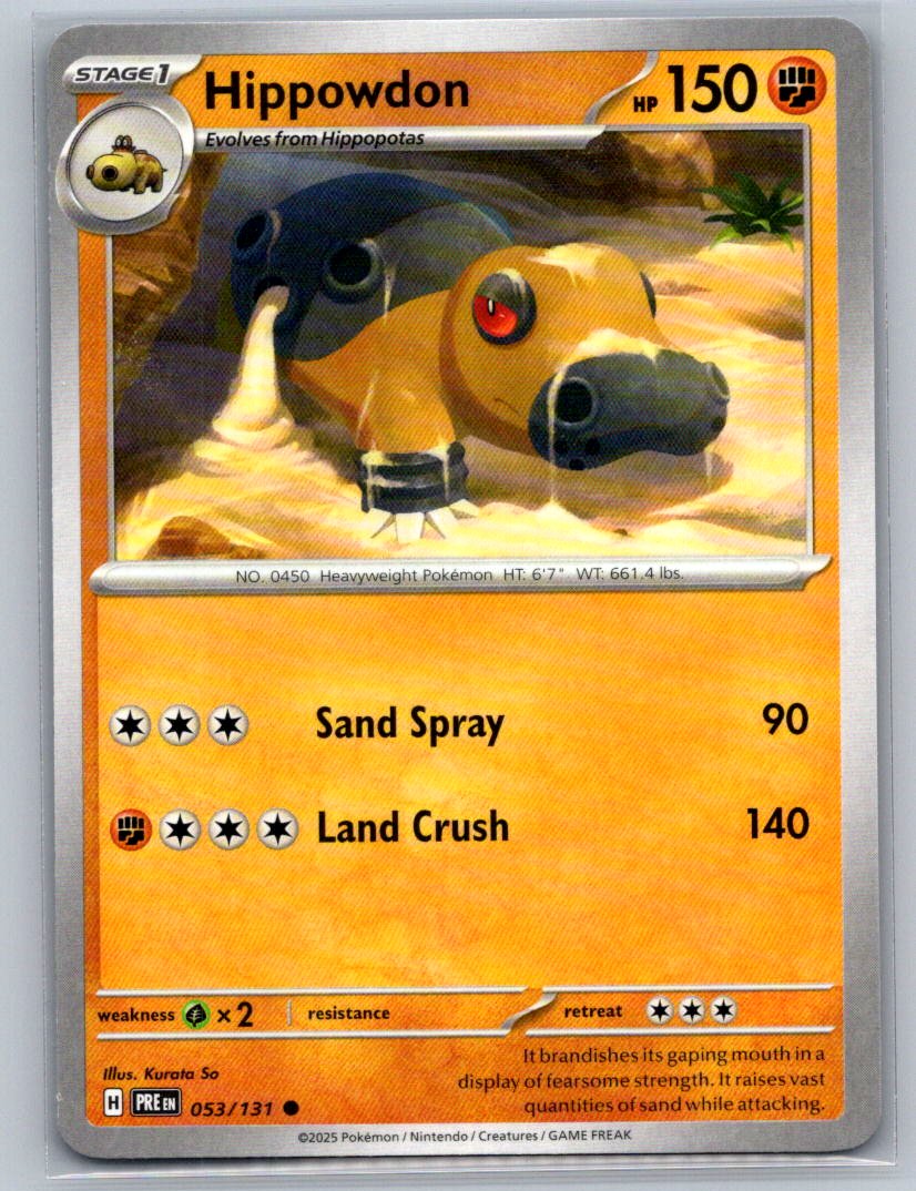 Hippowdon Common SV: Prismatic Evolutions 053/131 NM