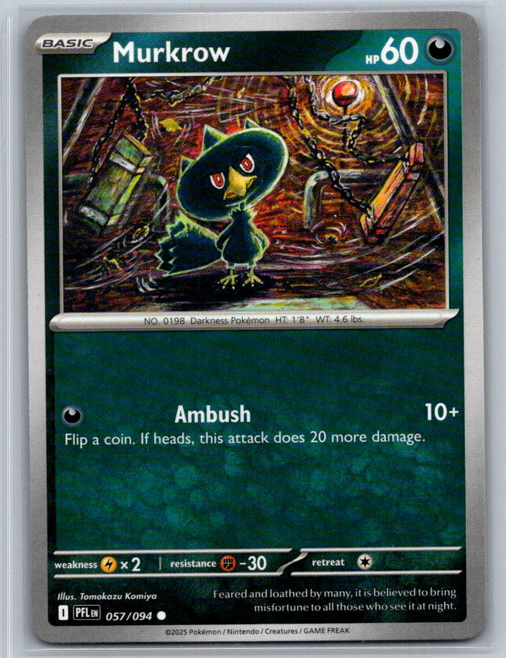 Murkrow Common ME02: Phantasmal Flames 057/094 NM