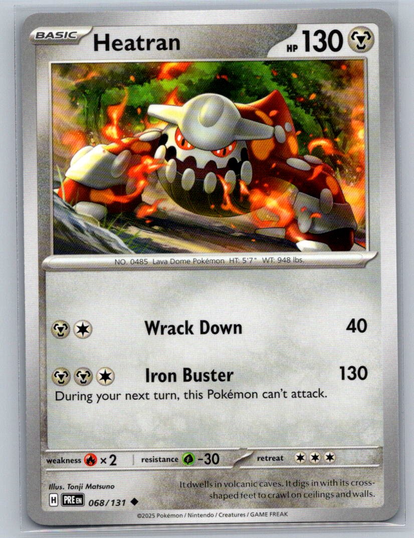 Heatran Uncommon SV: Prismatic Evolutions 068/131 NM