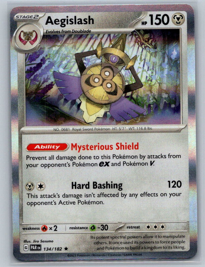 Aegislash Holo Rare SV04: Paradox Rift 134/182 NM