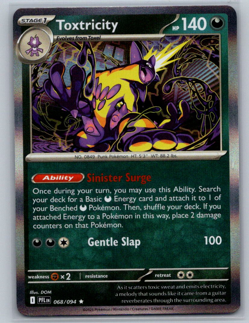 Toxtricity Holo Rare ME02: Phantasmal Flames 068/094 NM