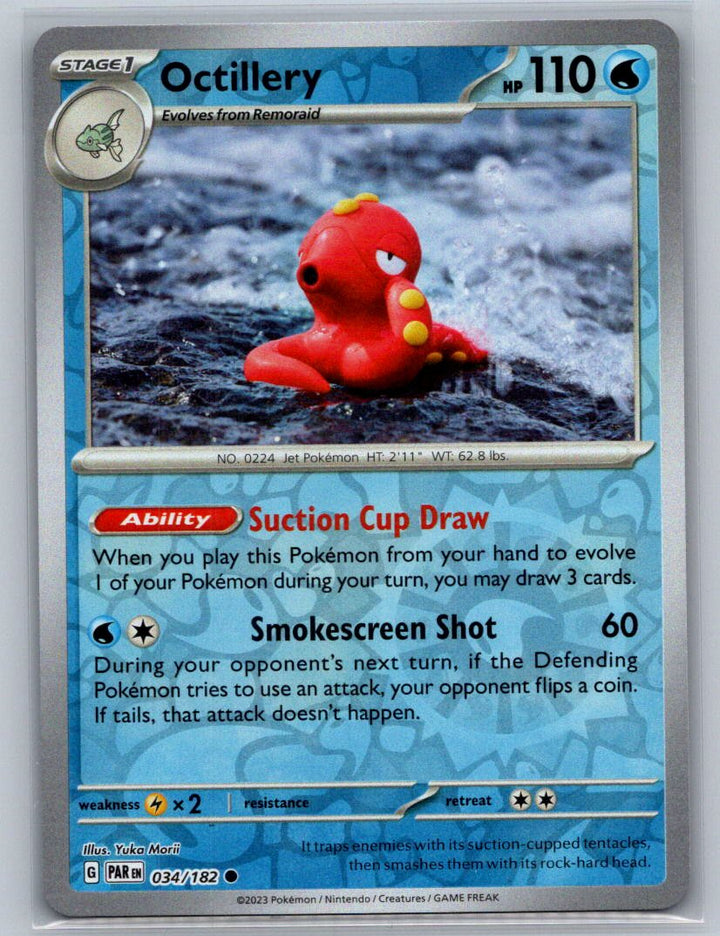 Octillery Reverse Holo Common SV04: Paradox Rift 034/182 NM