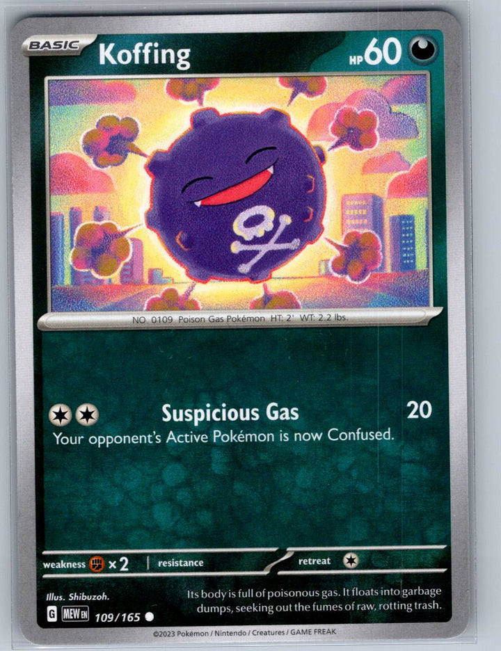 Koffing Common SV: Scarlet & Violet 151 109/165 NM
