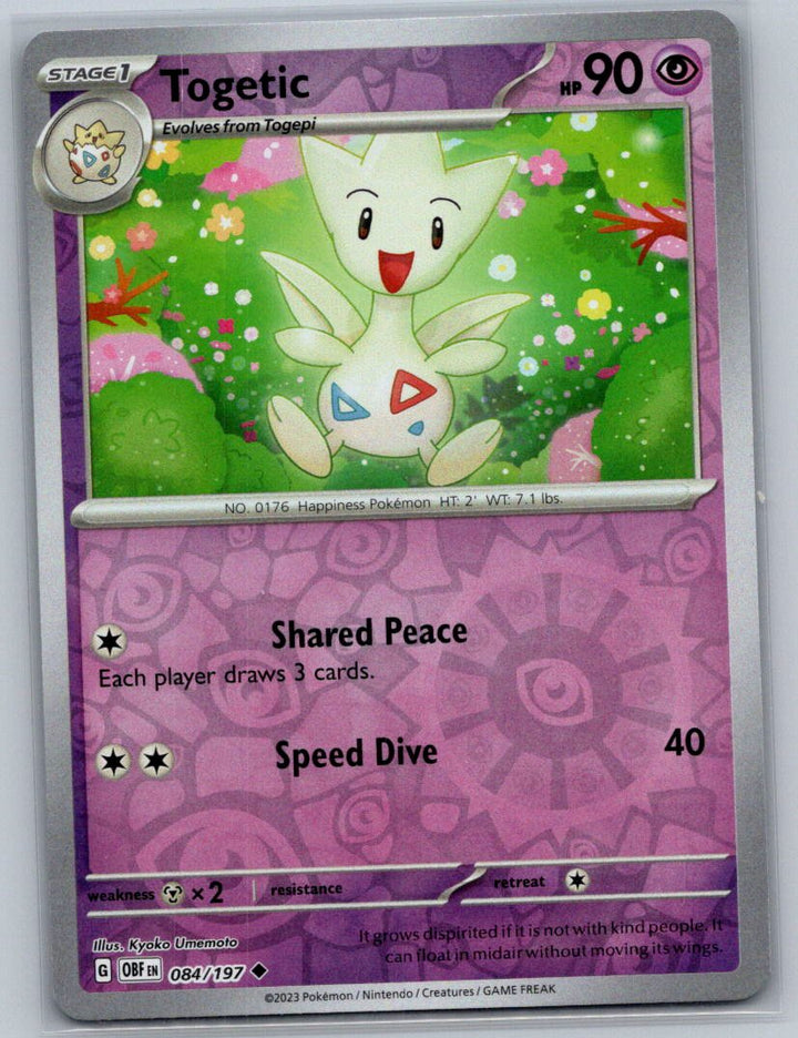 Togetic Uncommon SV03: Obsidian Flames 084/197 NM