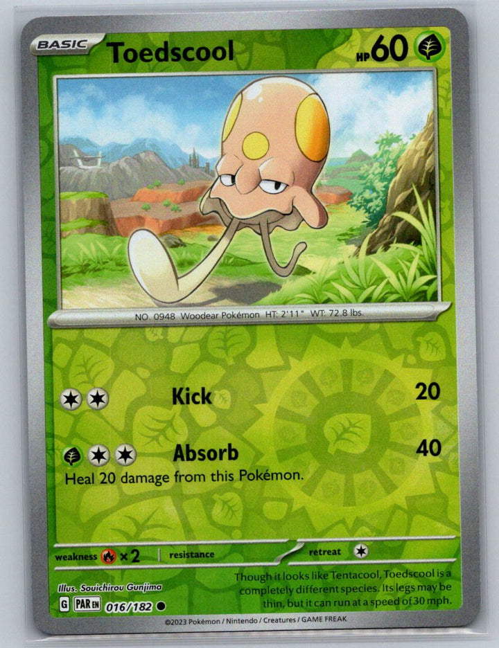 Toedscool - Reverse Holo Common SV04: Paradox Rift 016/182 NM