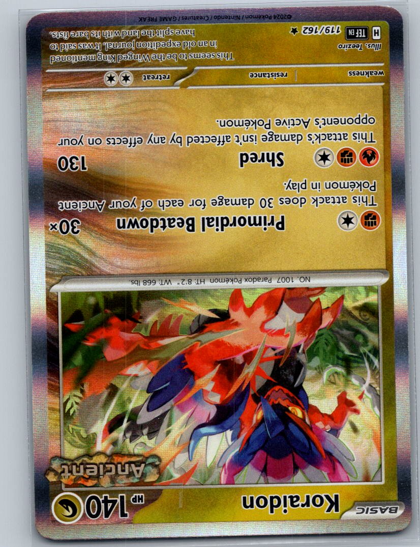 Koraidon Holo Rare SV05: Temporal Forces 119/162 NM