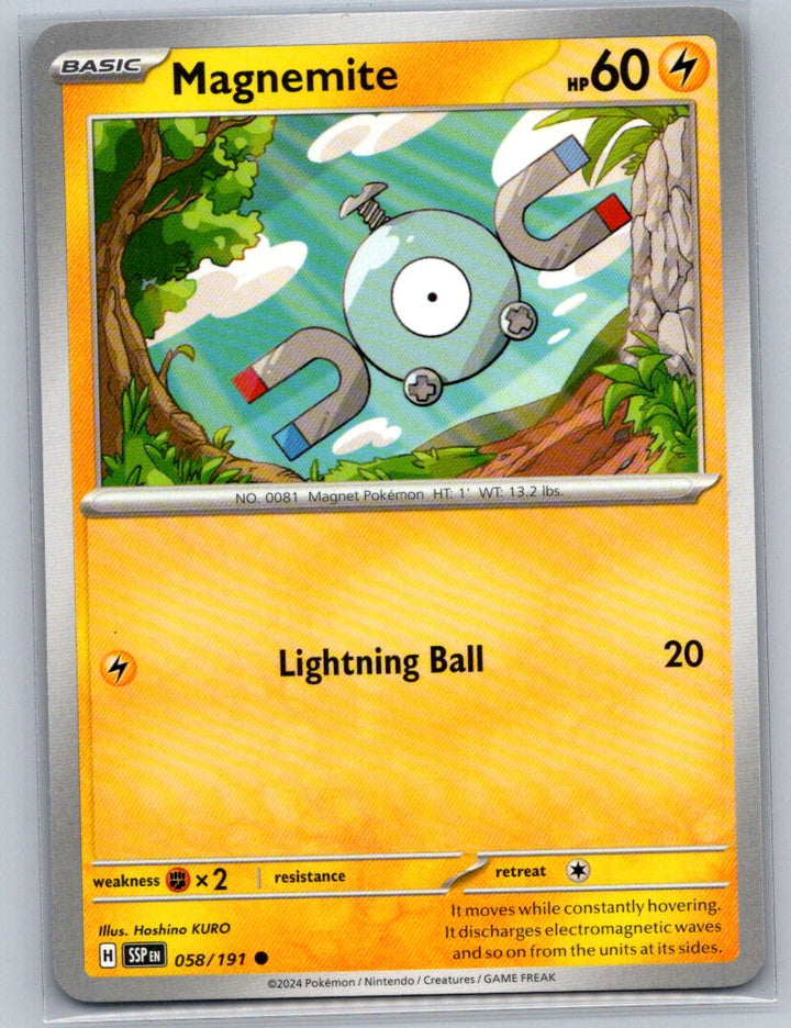 Magnemite Common SV08: Surging Sparks 058/191 NM
