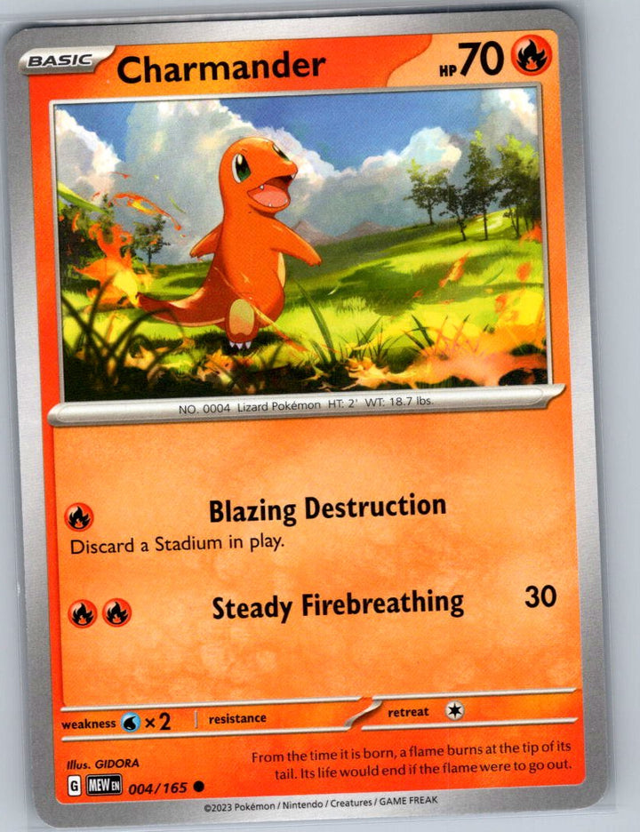Charmander Common SV: Scarlet & Violet 151 004/165 NM