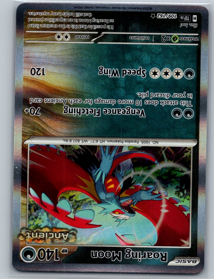 Roaring Moon Reverse Holo Rare SV05: Temporal Forces 109/162 NM