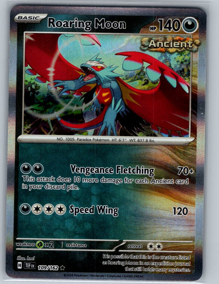 Roaring Moon Reverse Holo Rare SV05: Temporal Forces 109/162 NM