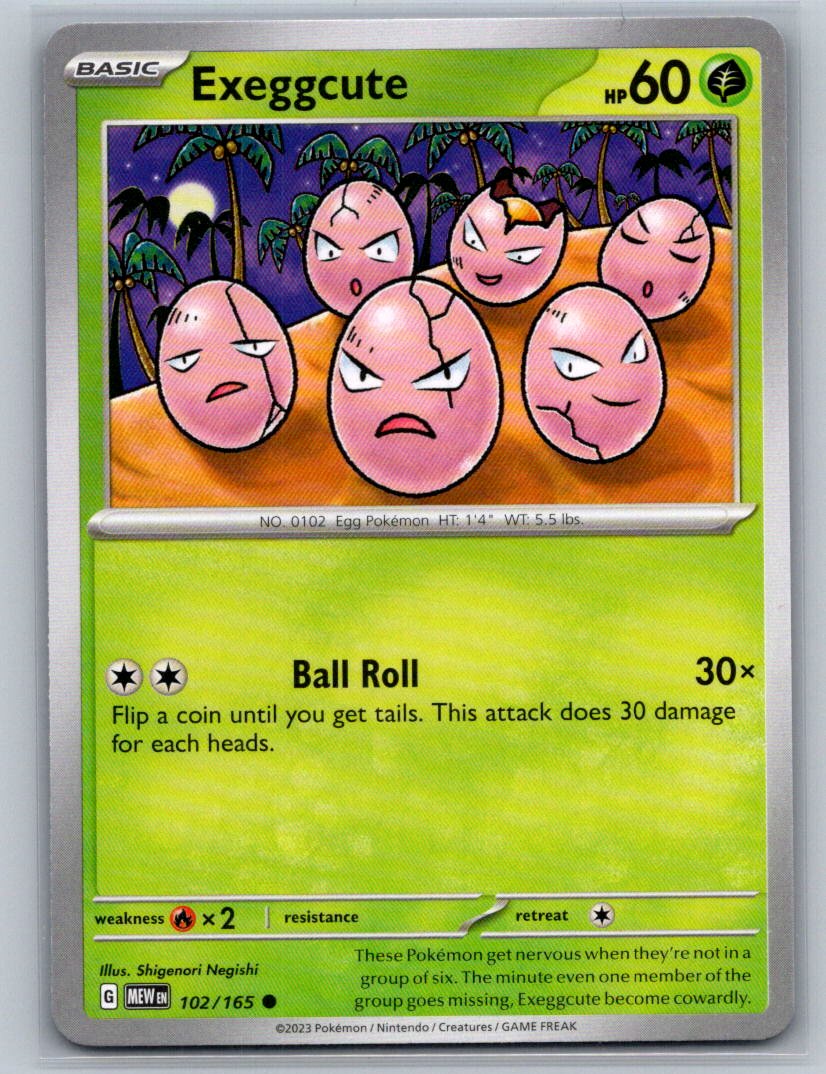 Exeggcute Common SV: Scarlet & Violet 151 102/165 NM