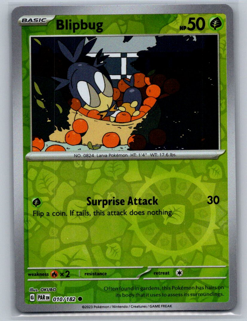 Blipbug Reverse Holo Common SV04: Paradox Rift 010/182 NM