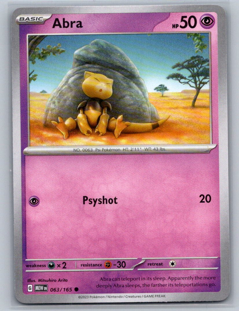 Abra Common SV: Scarlet & Violet 151 063/165 NM