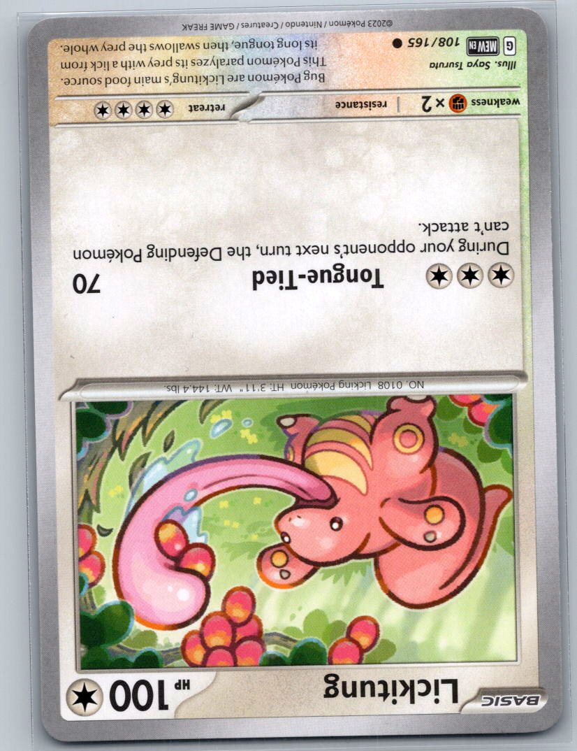 Lickitung Common SV: Scarlet & Violet 151 108/165 NM