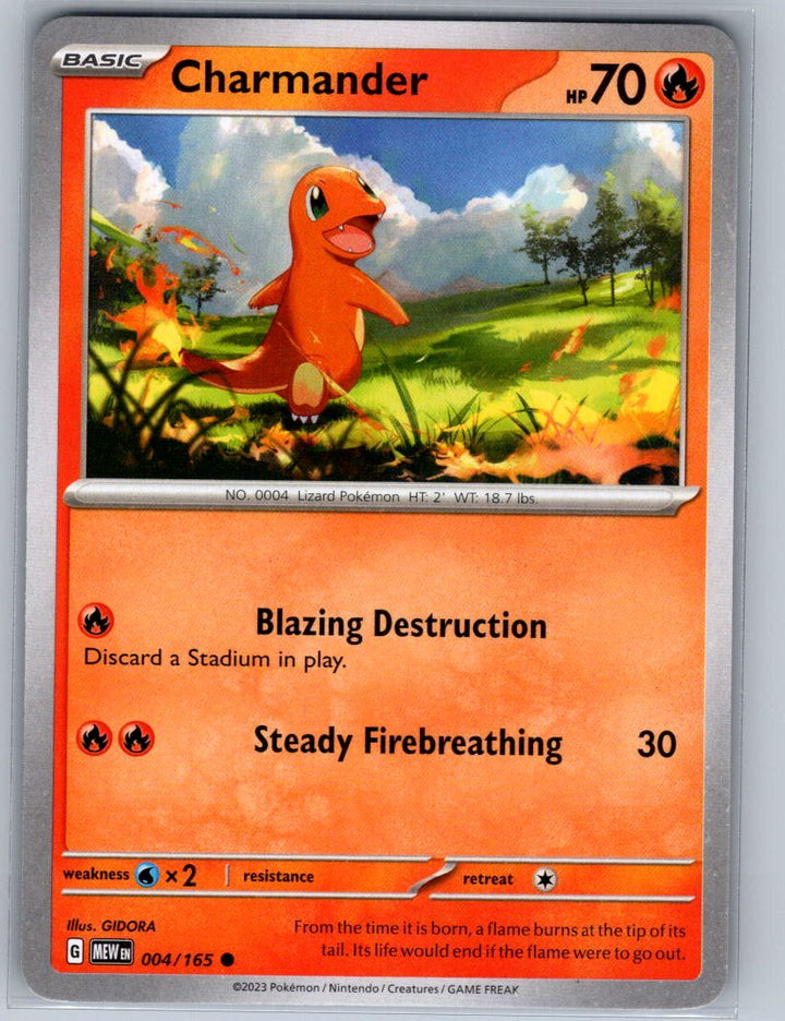Charmander - Common SV: Scarlet & Violet 151 004/165 NM