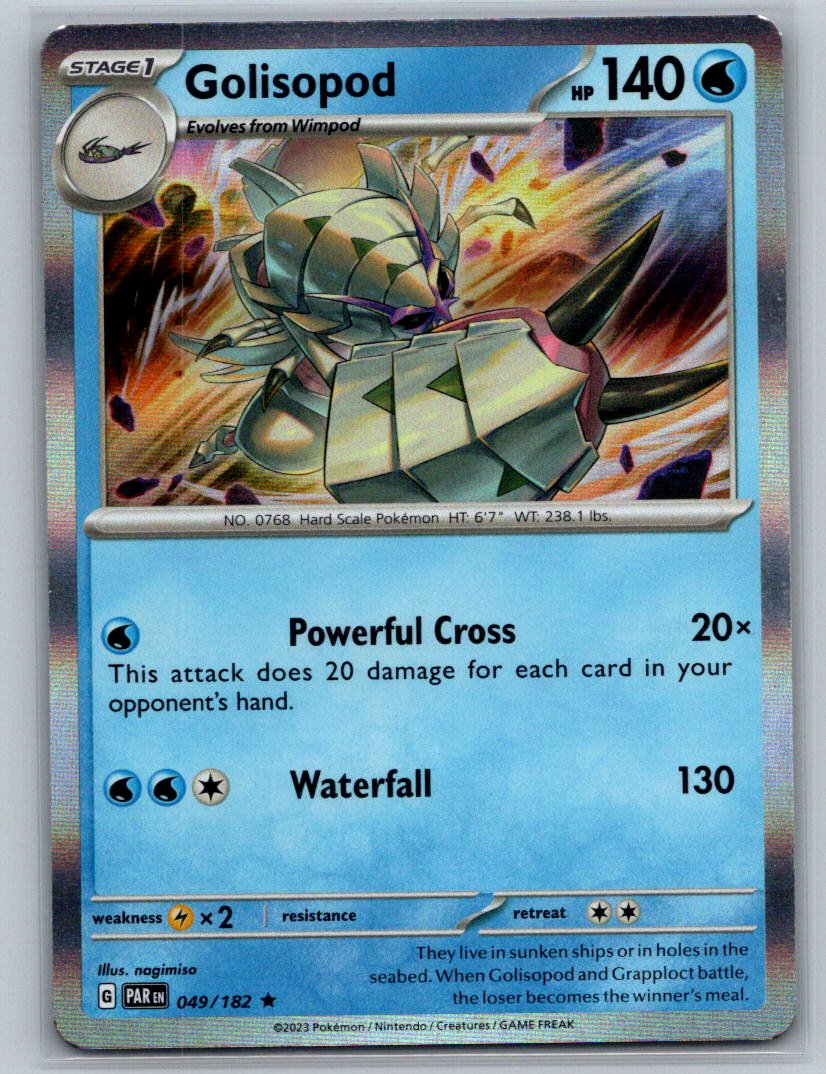 Golisopod Holo Rare SV04: Paradox Rift 049/182 NM