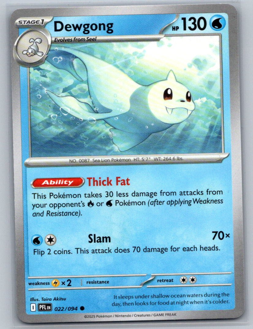 Dewgong Common ME02: Phantasmal Flames 022/094 NM