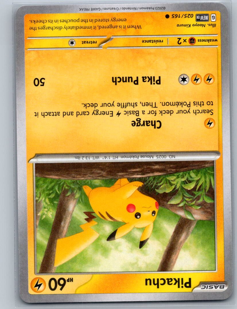 Pikachu - Common SV: Scarlet & Violet 151 025/165 NM