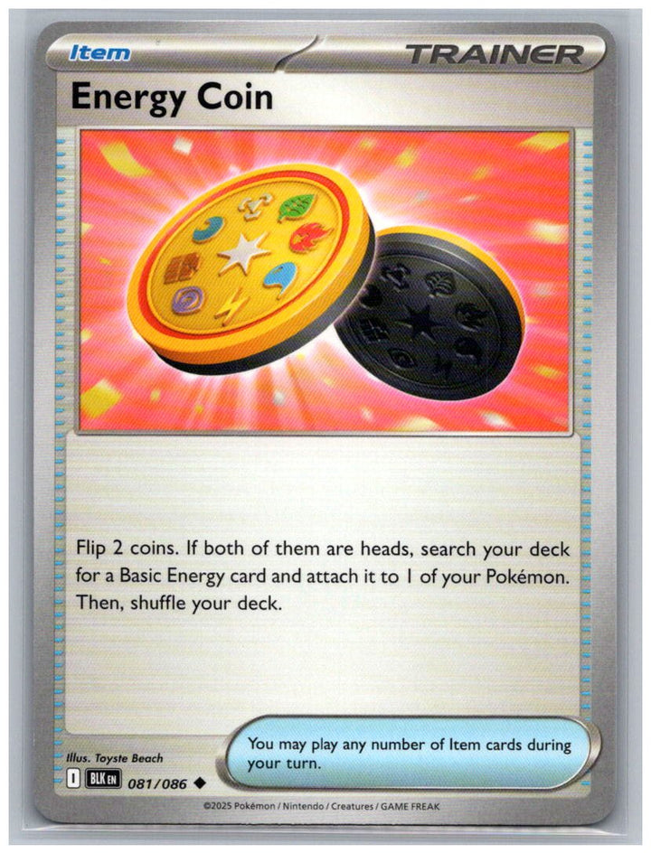 Energy Coin Uncommon SV: Black Bolt 081/086 NM